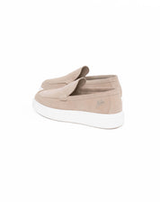 Malelions Men Low Top Cup Loafers | Beige