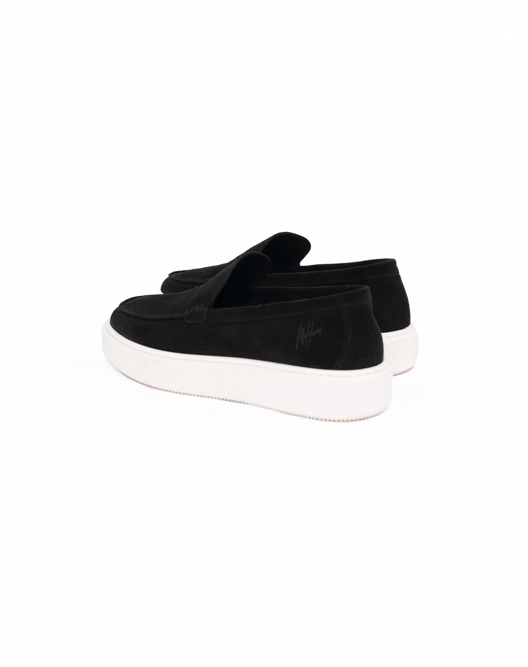 Malelions Men Low Top Cup Loafers | Black