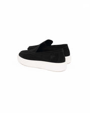 Malelions Men Low Top Cup Loafers | Black