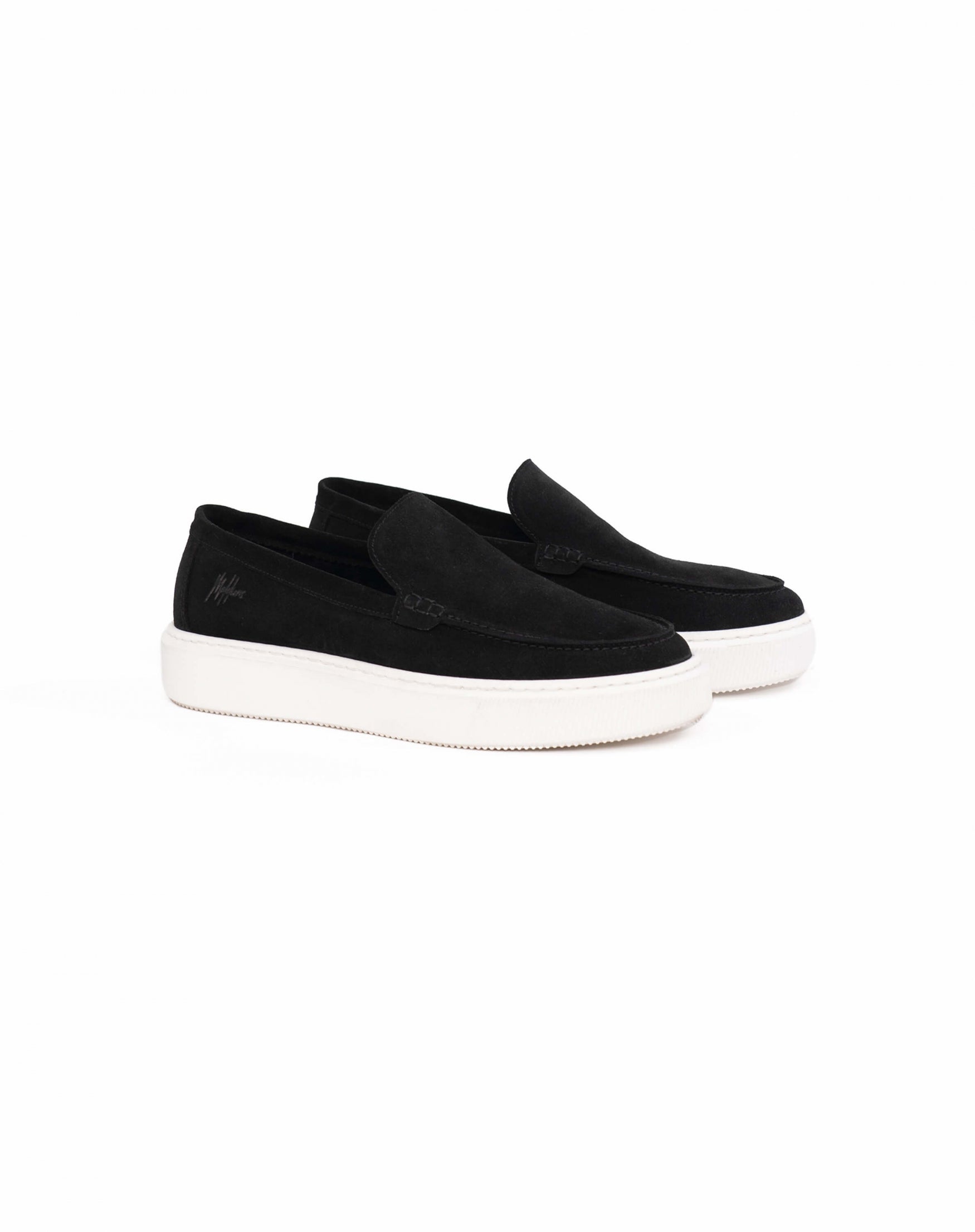  Malelions Men Low Top Cup Loafers | Black