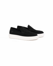 Malelions Men Low Top Cup Loafers | Black