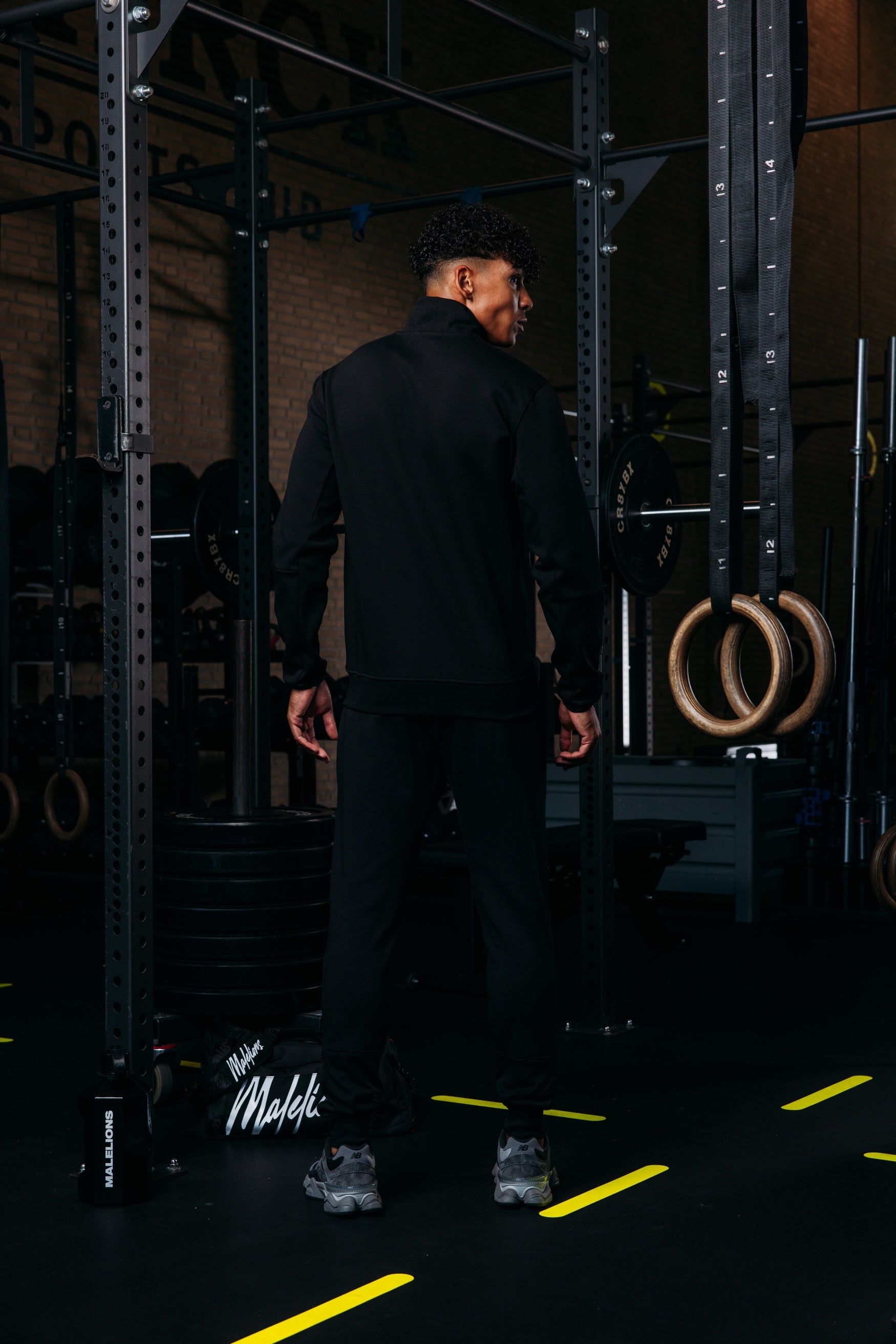 Malelions Sport Counter Half Zip | Black