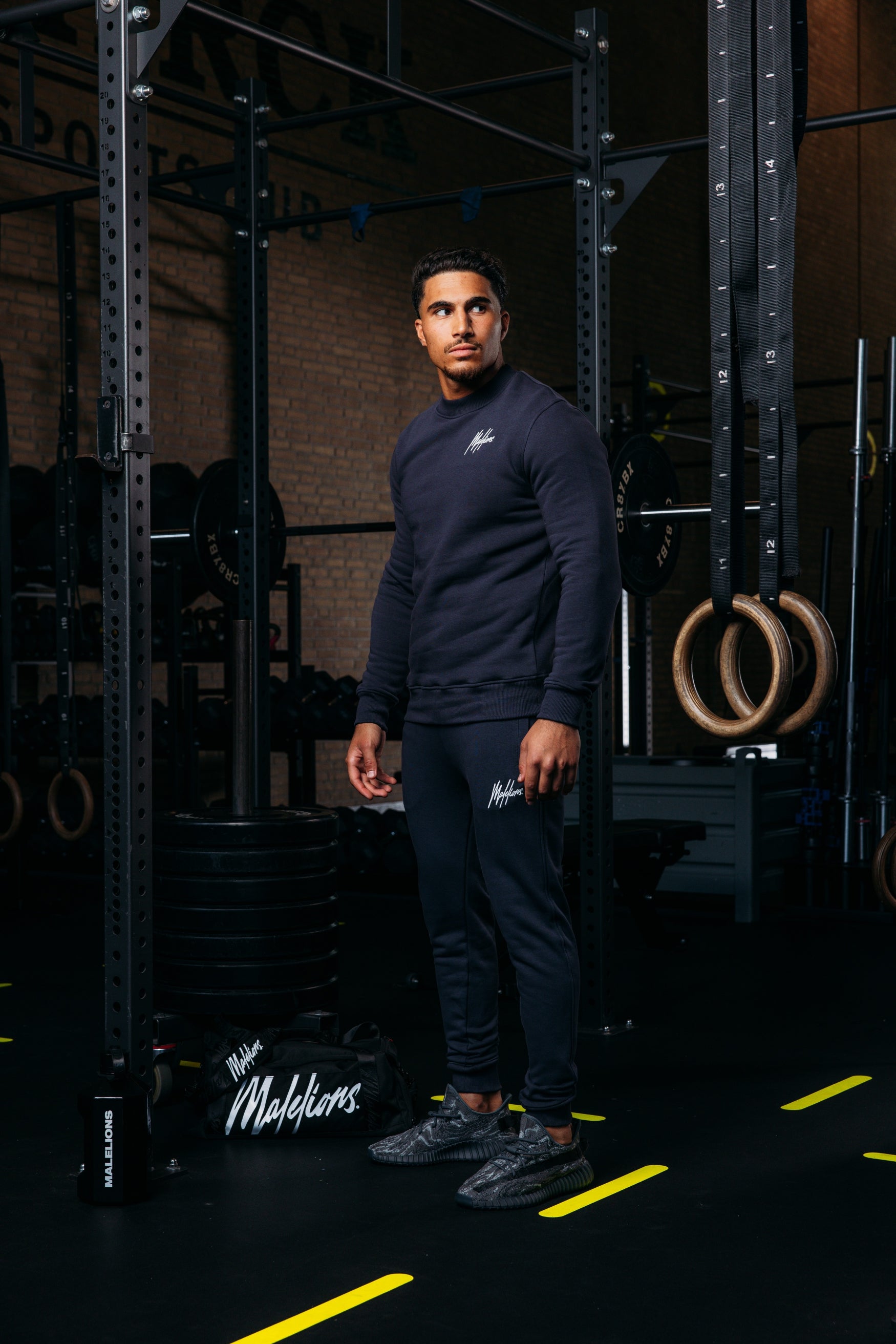 Malelions Sport Logo Sweater | Navy