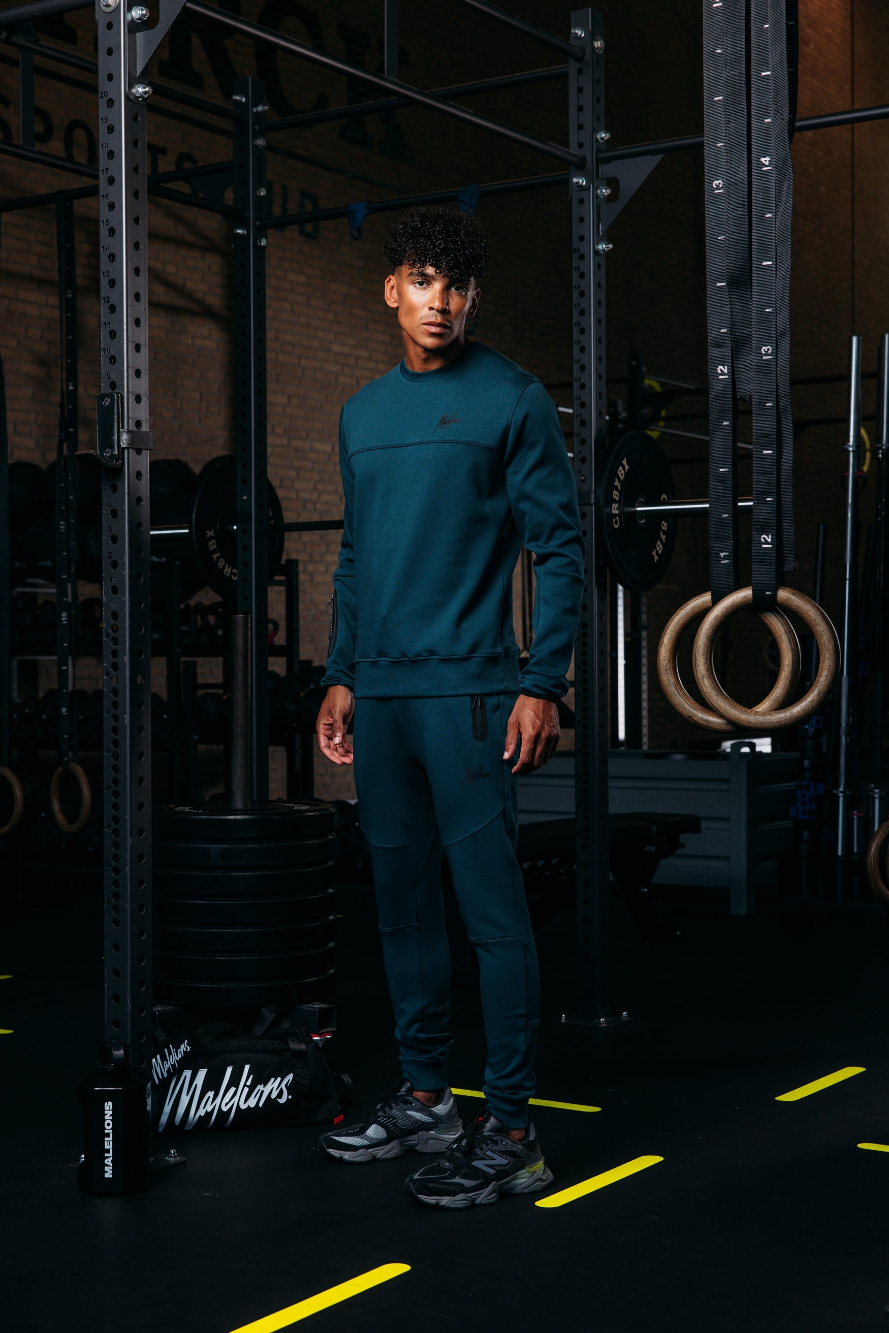 Malelions Sport Counter Sweater | Petrol