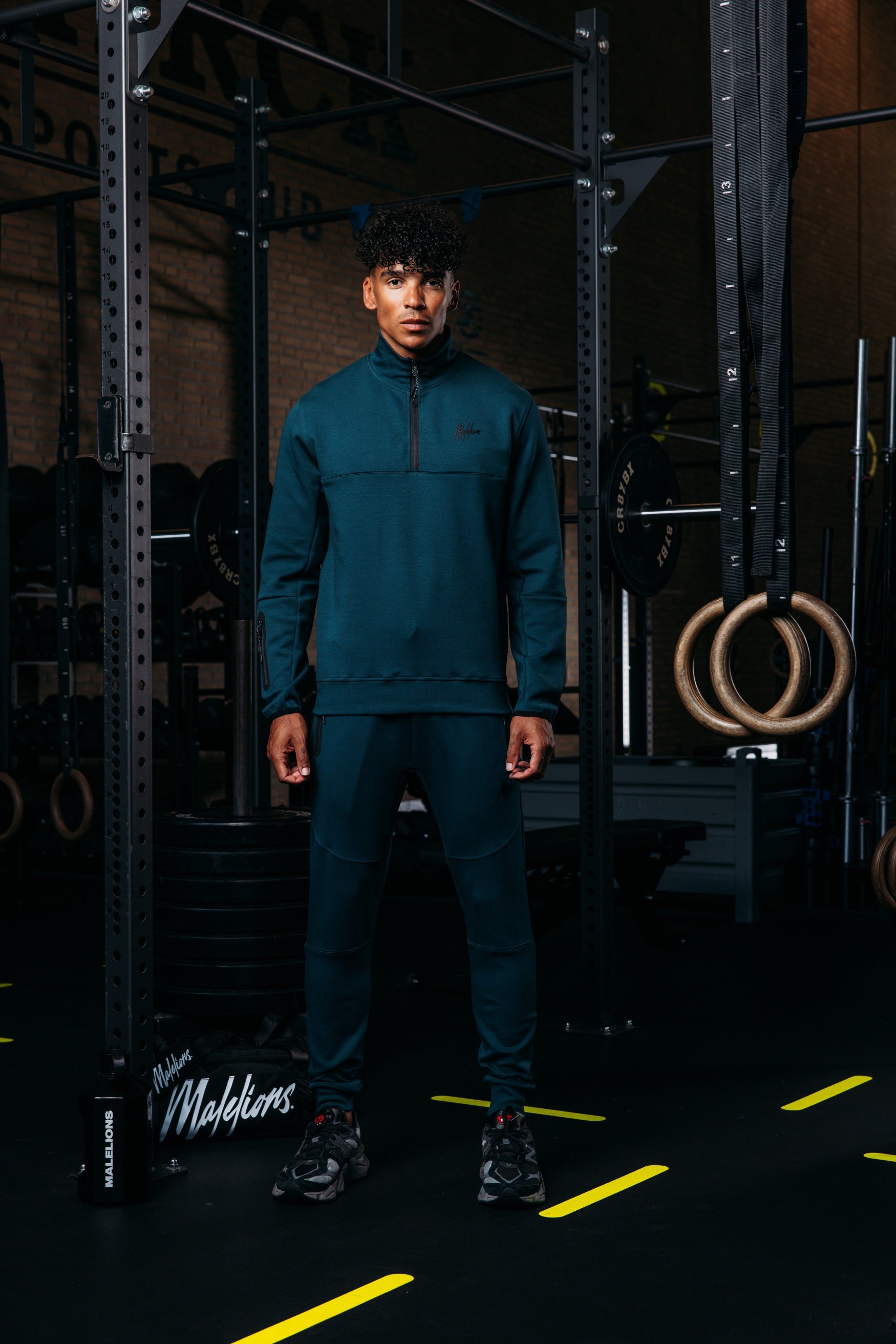 Malelions Sport Counter Half Zip | Petrol