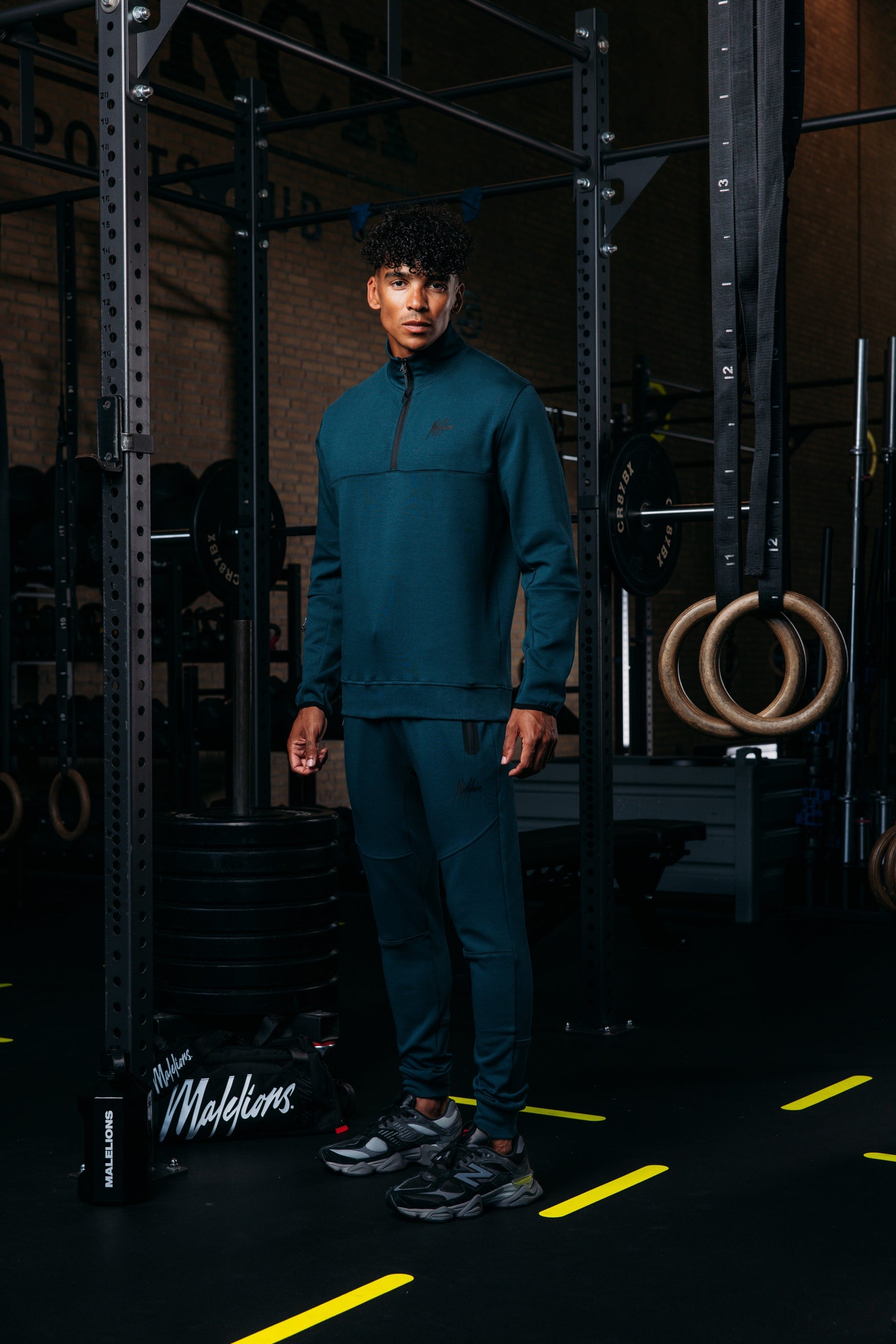 Malelions Sport Counter Half Zip | Petrol