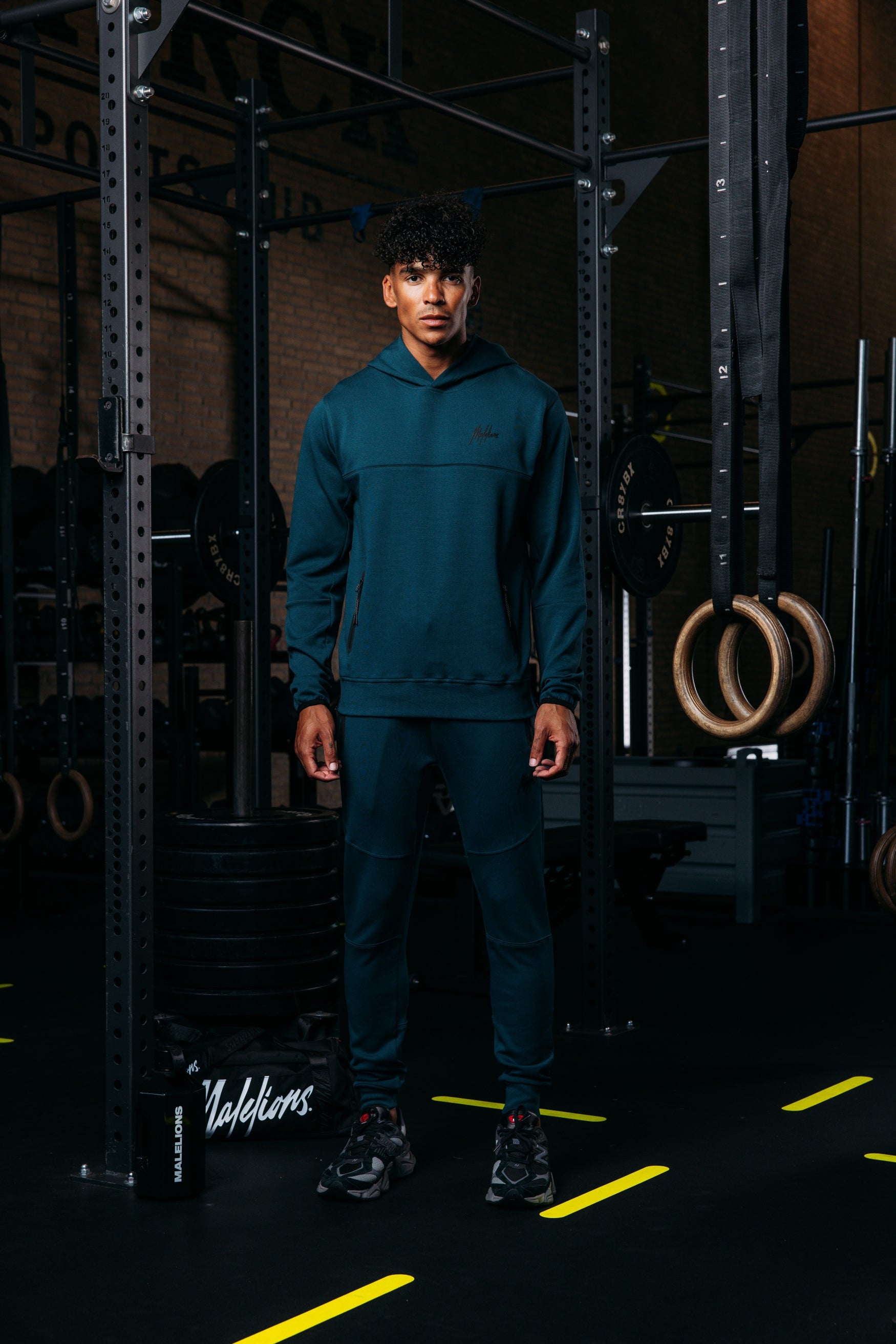 Malelions Sport Counter Hoodie | Petrol