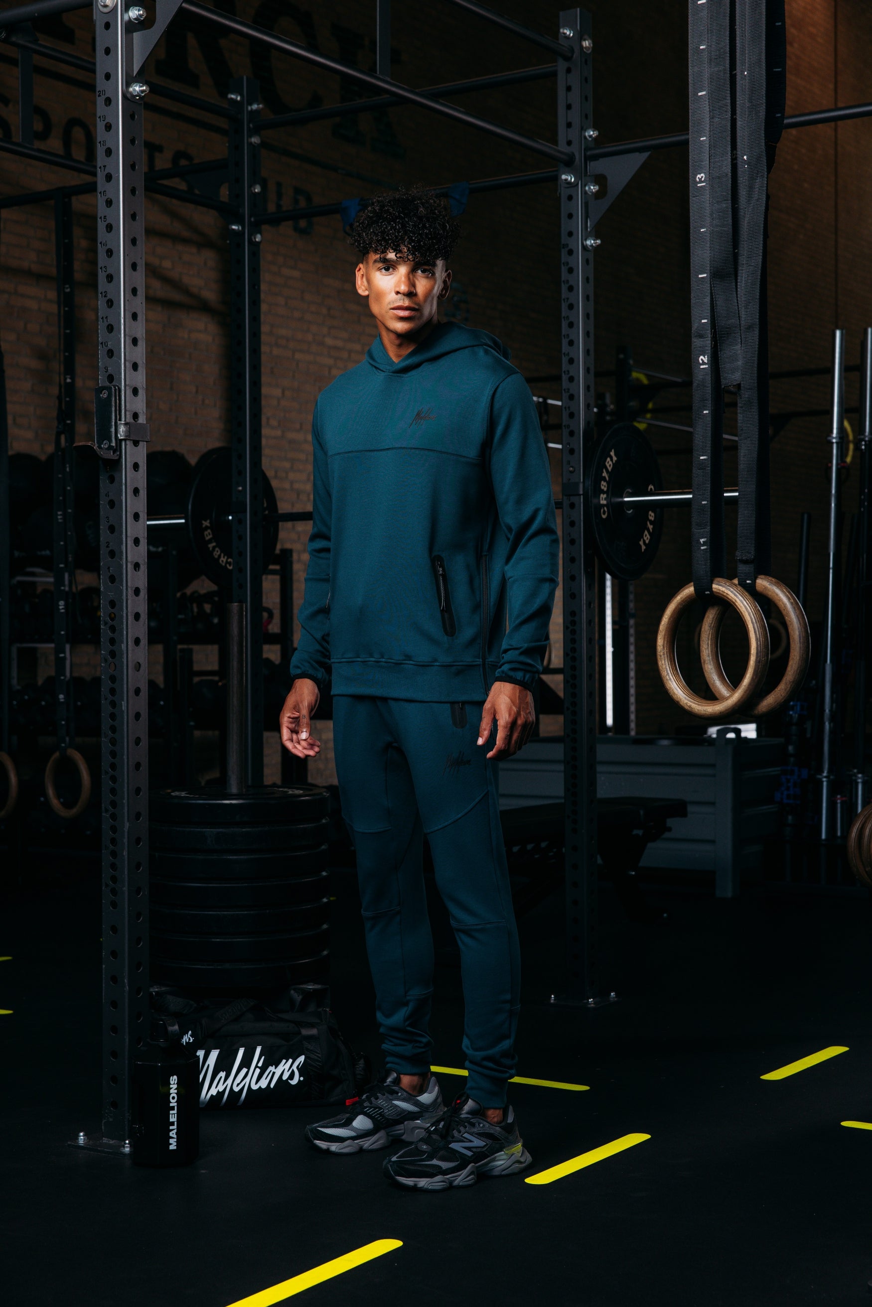 Malelions Sport Counter Hoodie | Petrol