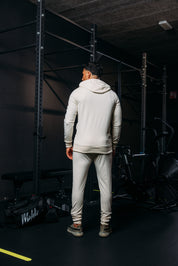 Malelions Sport Rebound Trackpants | Beige/Army Green