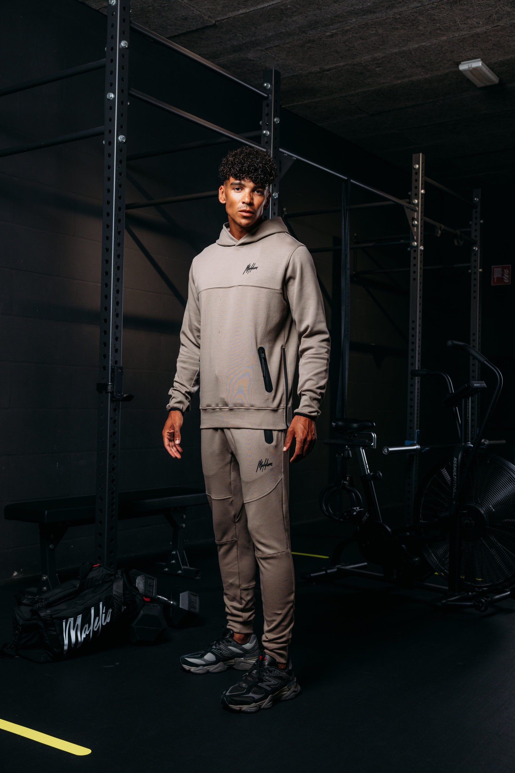 Malelions Sport Counter Hoodie | Taupe