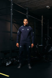 Malelions Sport Fielder Half Zip Hoodie | Navy