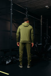 Malelions Sports Fielder Half Zip Hoodie | Army Green