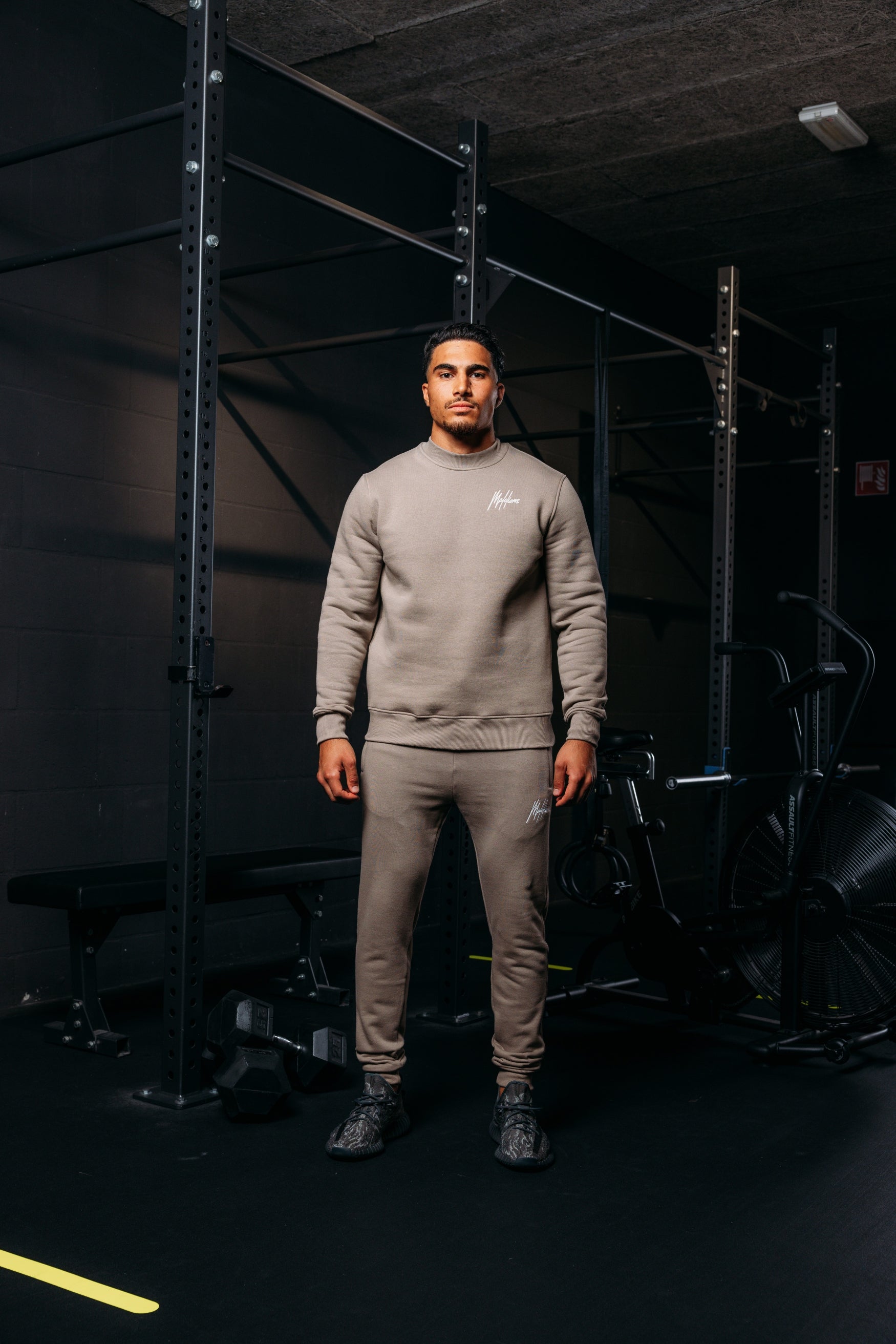 Malelions Sport Logo Sweatpants | Taupe