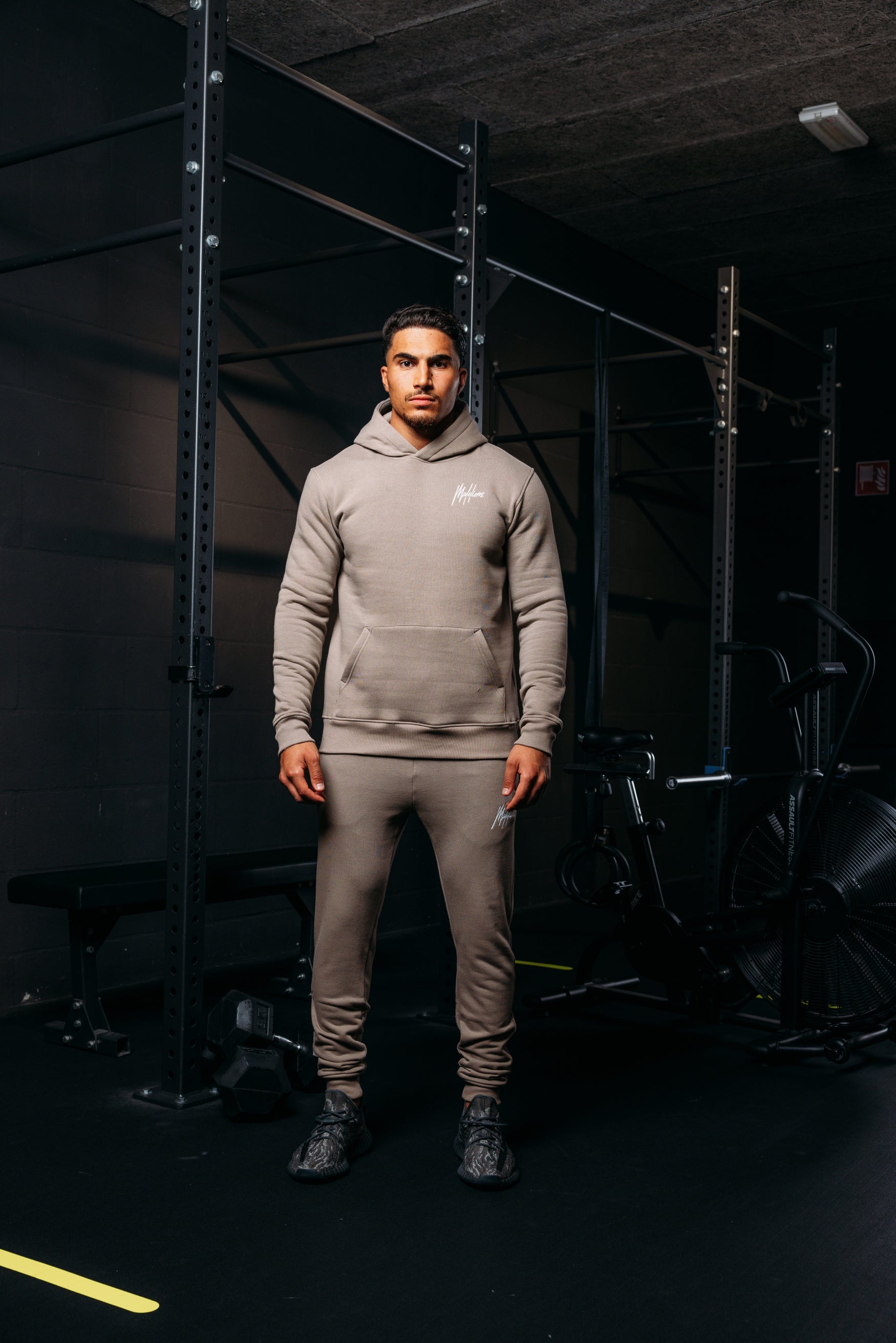 Malelions Sports Logo Hoodie | Taupe