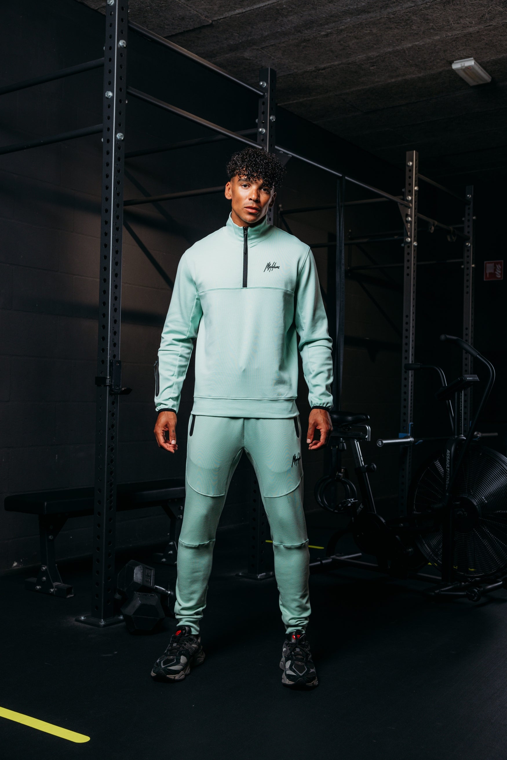 Malelions Sport Counter Half Zip | Mint