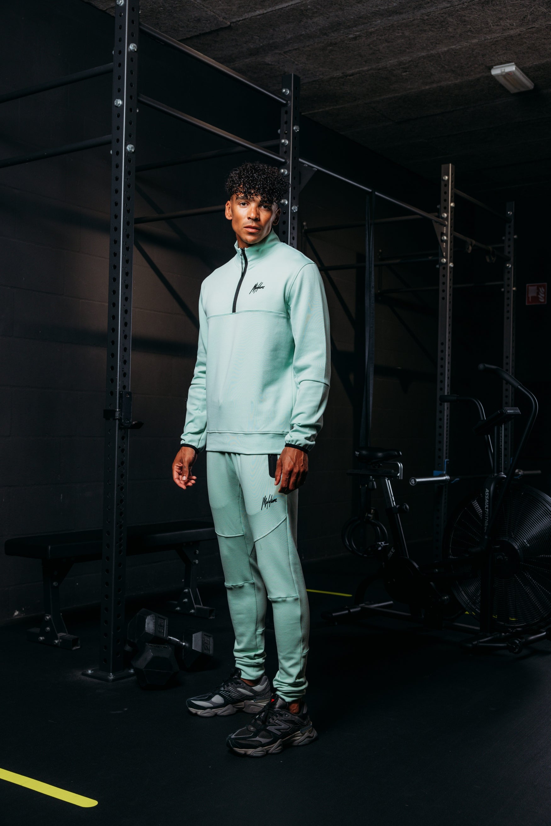 Malelions Sport Counter Half Zip | Mint