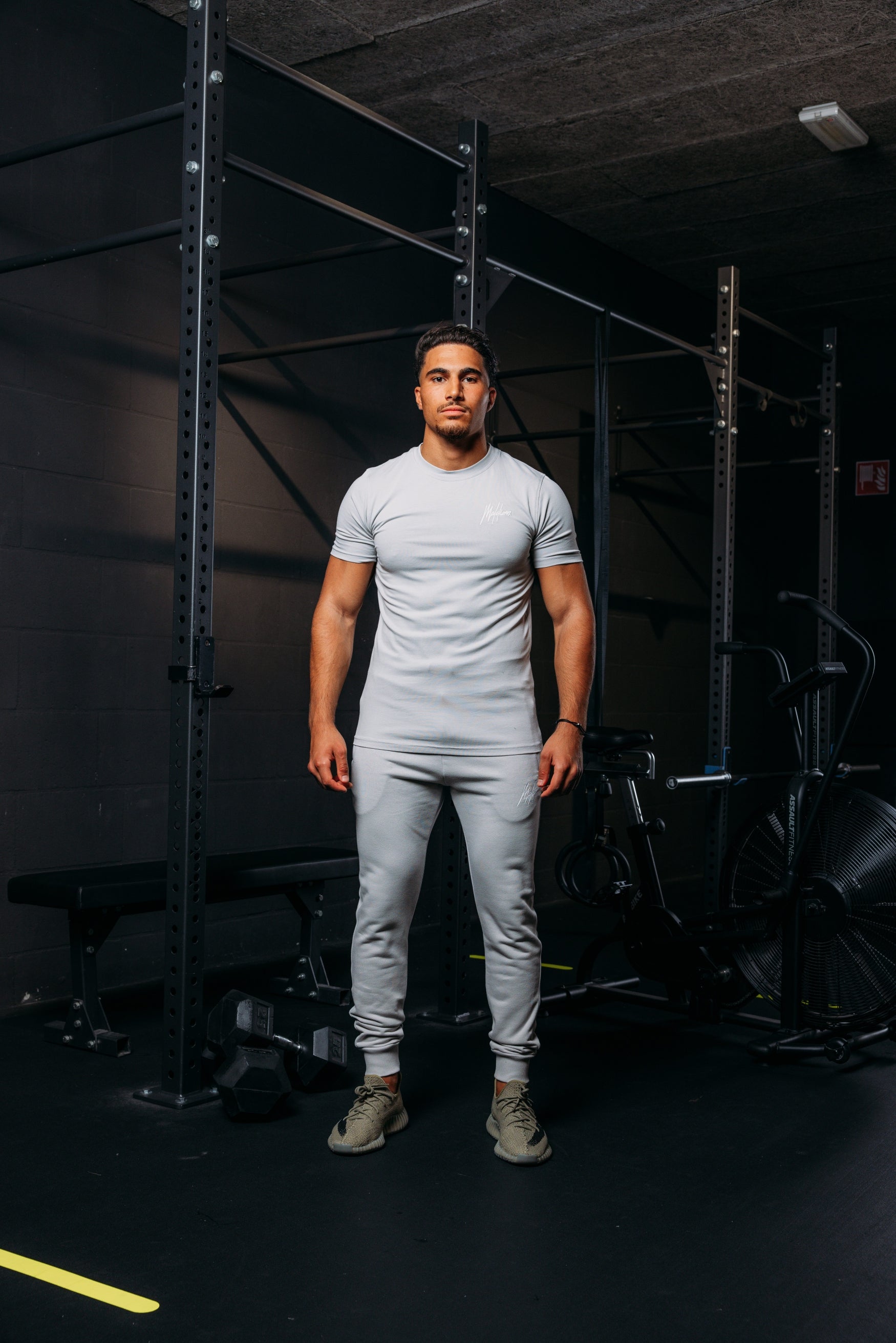 Malelions Sport Logo Sweatpants | Light Grey