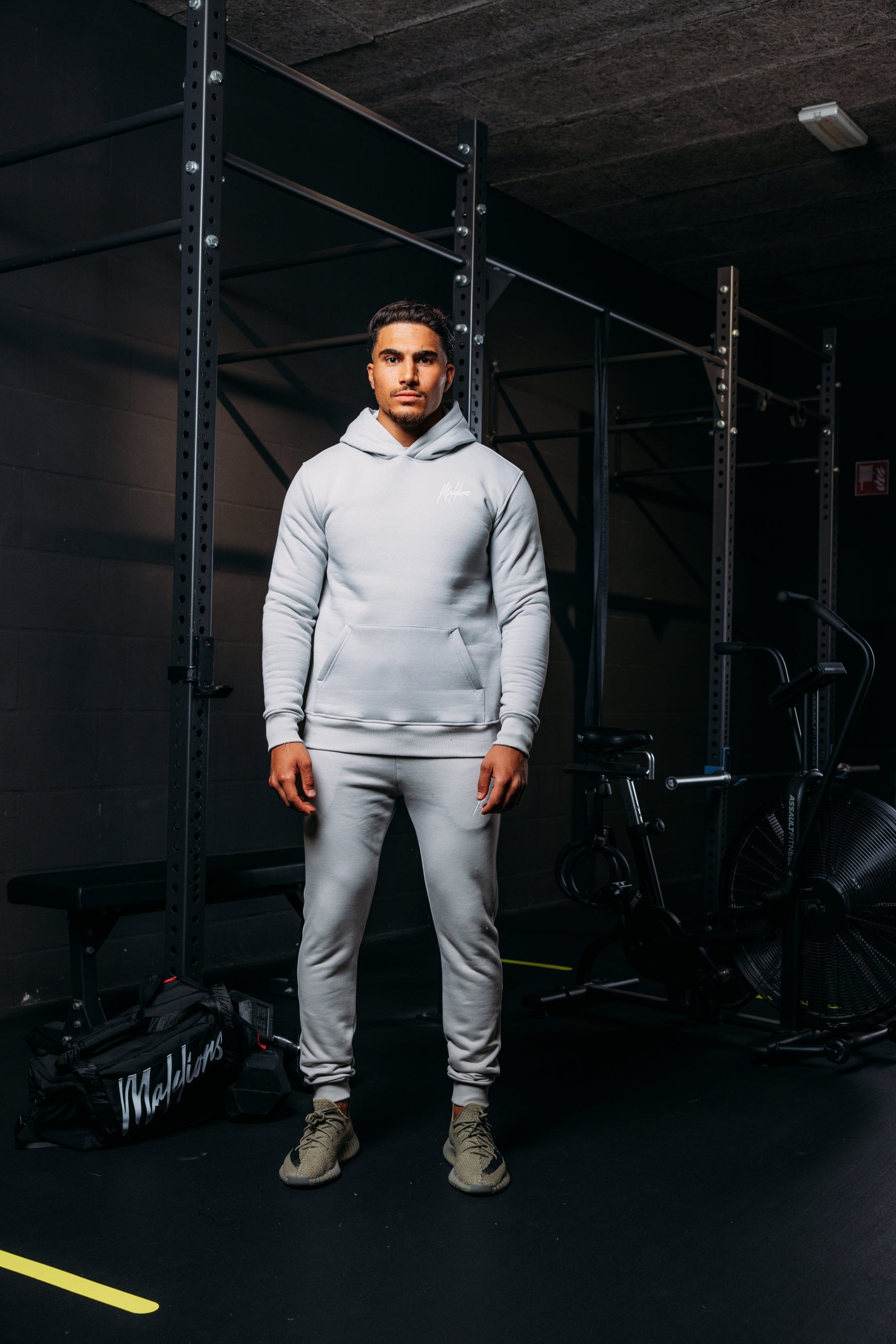 Malelions Sport Logo Hoodie | Light Grey