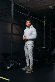 Malelions Sports Logo Hoodie | Light Grey