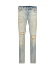 Malelions Men Stained Jeans | Light Blue