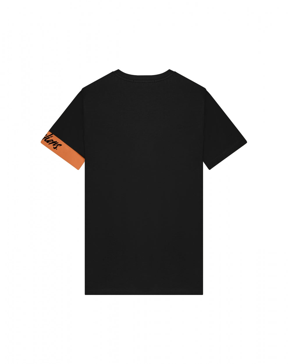 Malelions Men Captain T-Shirt 2.0 | Black/Orange