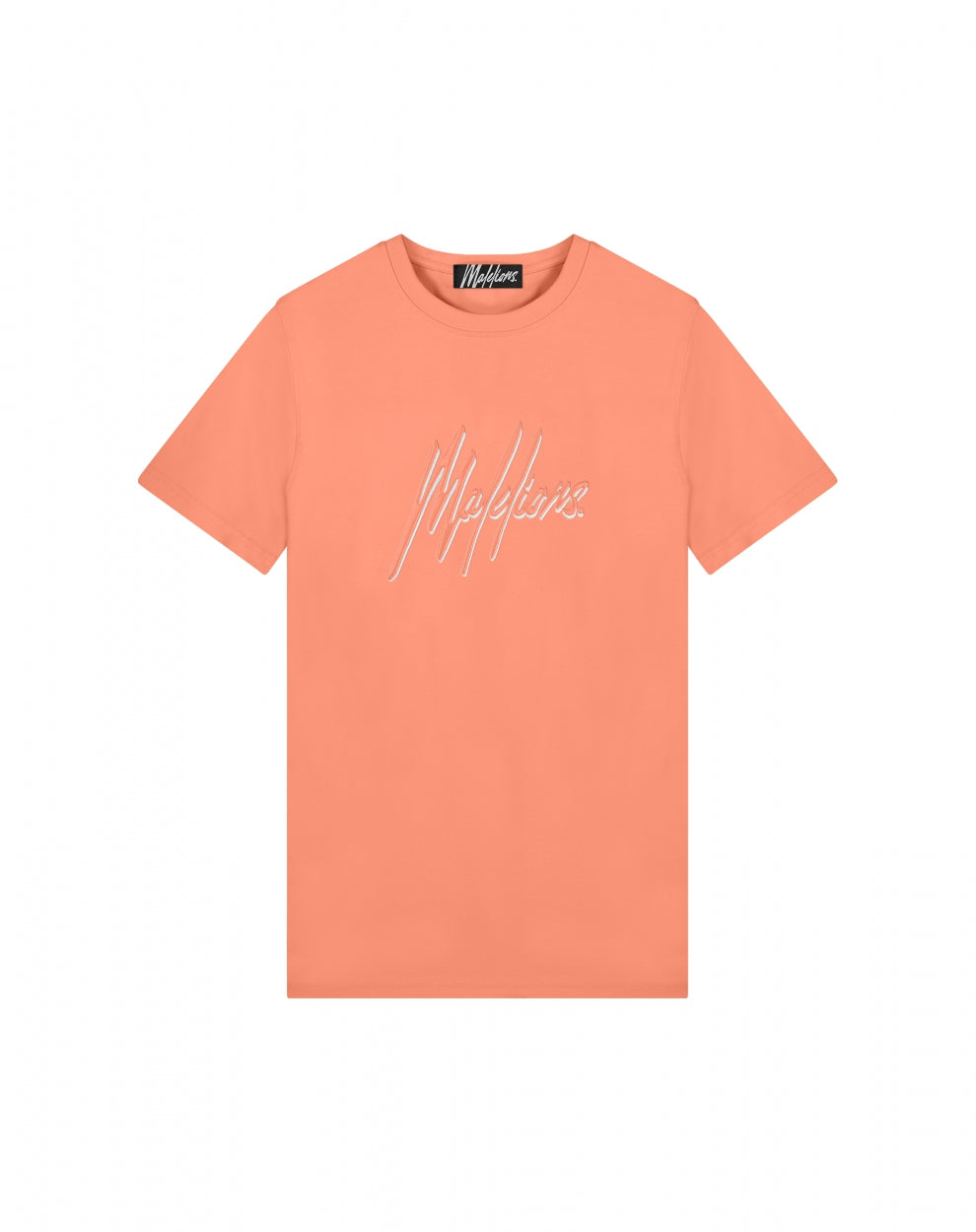 Malelions Men Duo Essentials T-Shirt | Salmon/White