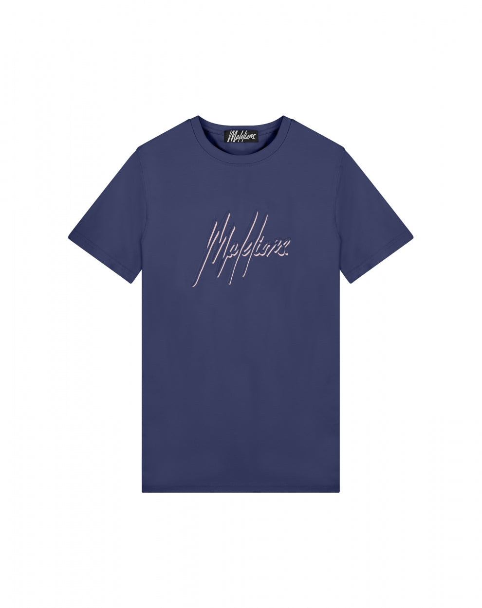 Malelions Men Duo Essentials T-Shirt | Navy/Pink