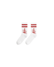 Malelions Signature Christmas Socks 3-Pack | White/Red