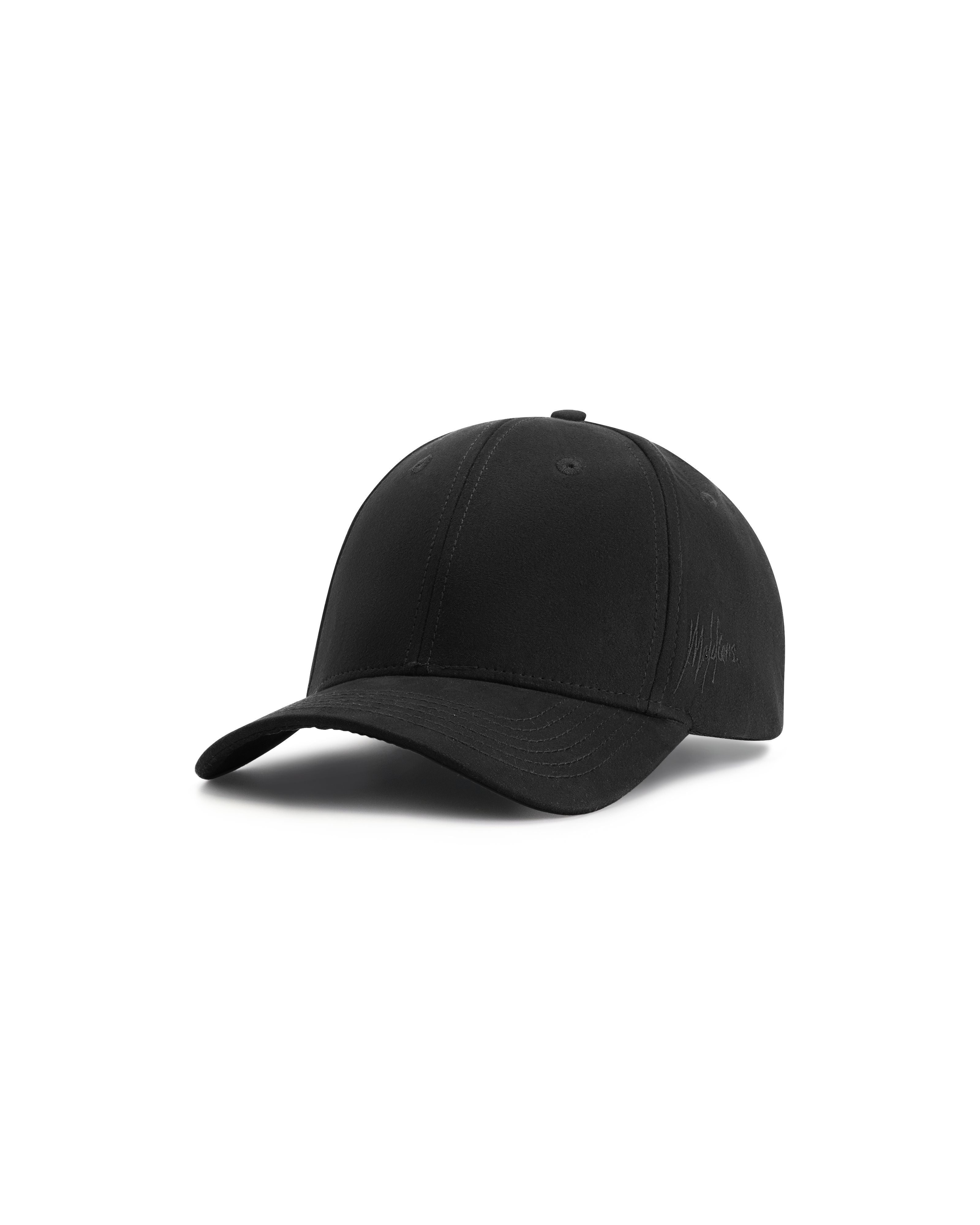  Malelions Men Suede Signature Cap | Black