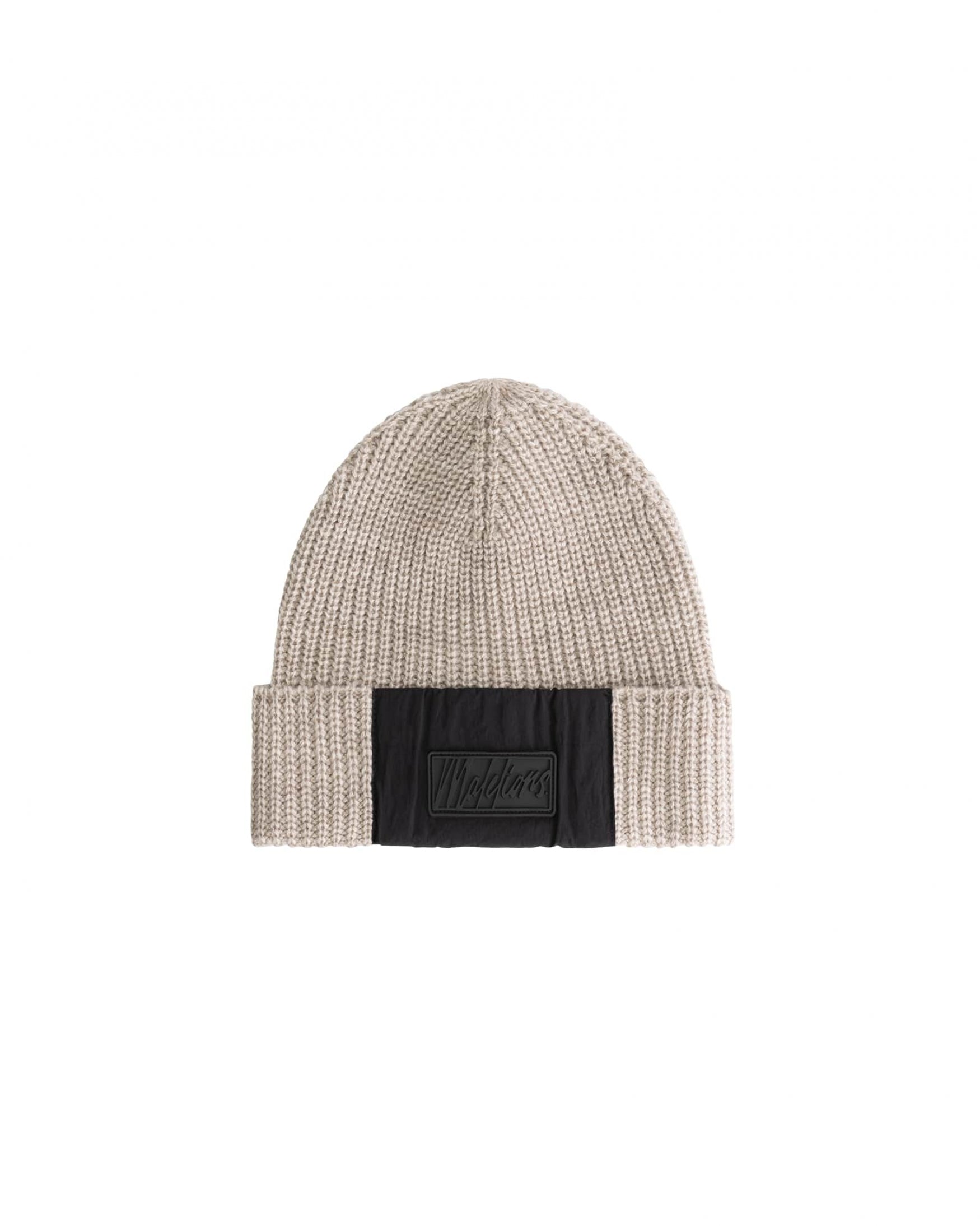  Malelions Men Nylon Beanie | Taupe