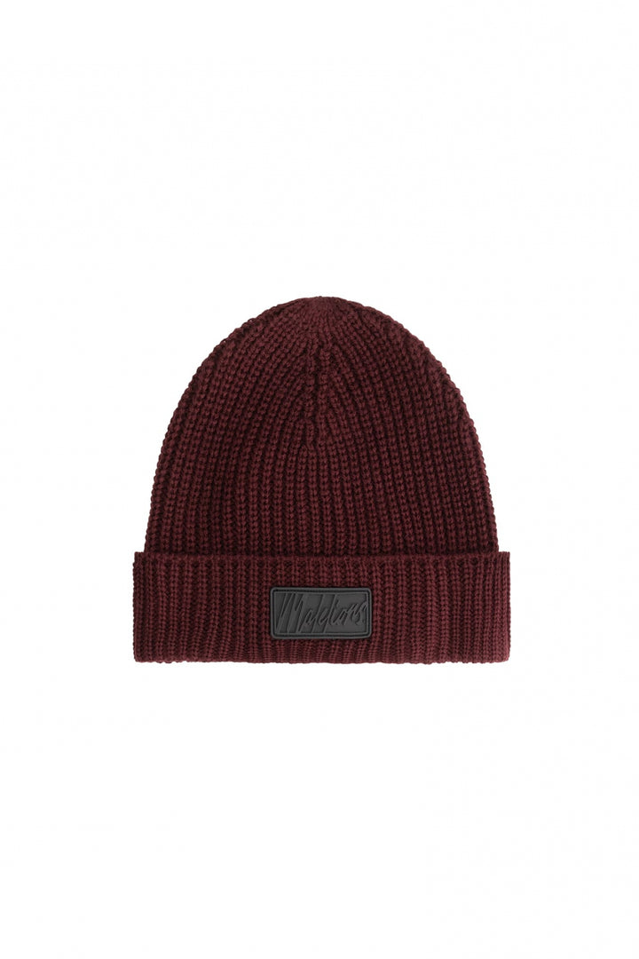MA2-AW24-04_329__Malelions_Men_Ribbed_Beanie_Scarf_Set_Burgundy_Front_27fbd26f-7040-4c6e-bb72-75b00c112dd7.jpg