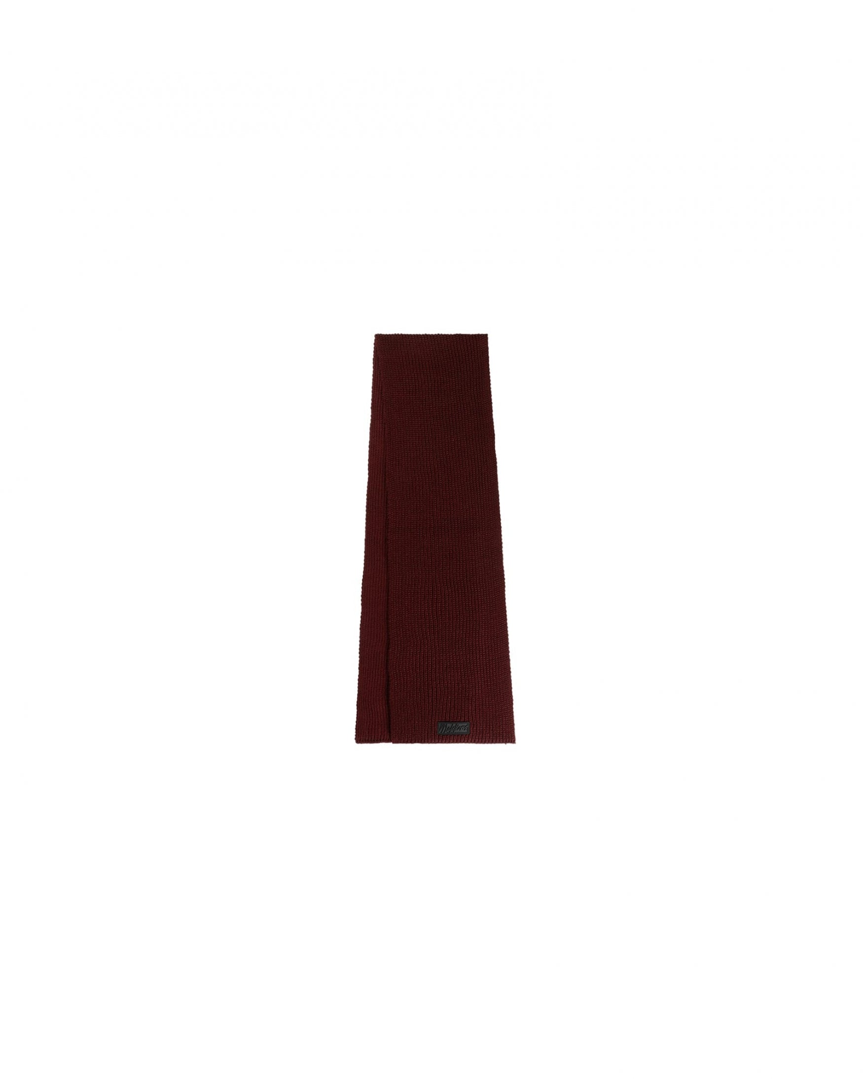  Malelions Men Ribbed Logo Scarf | Burgundy