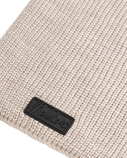 Malelions Herren-Schal mit geripptem Logo | Taupe