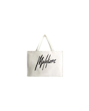 Malelions Men Signature Tote Bag | Vintage White