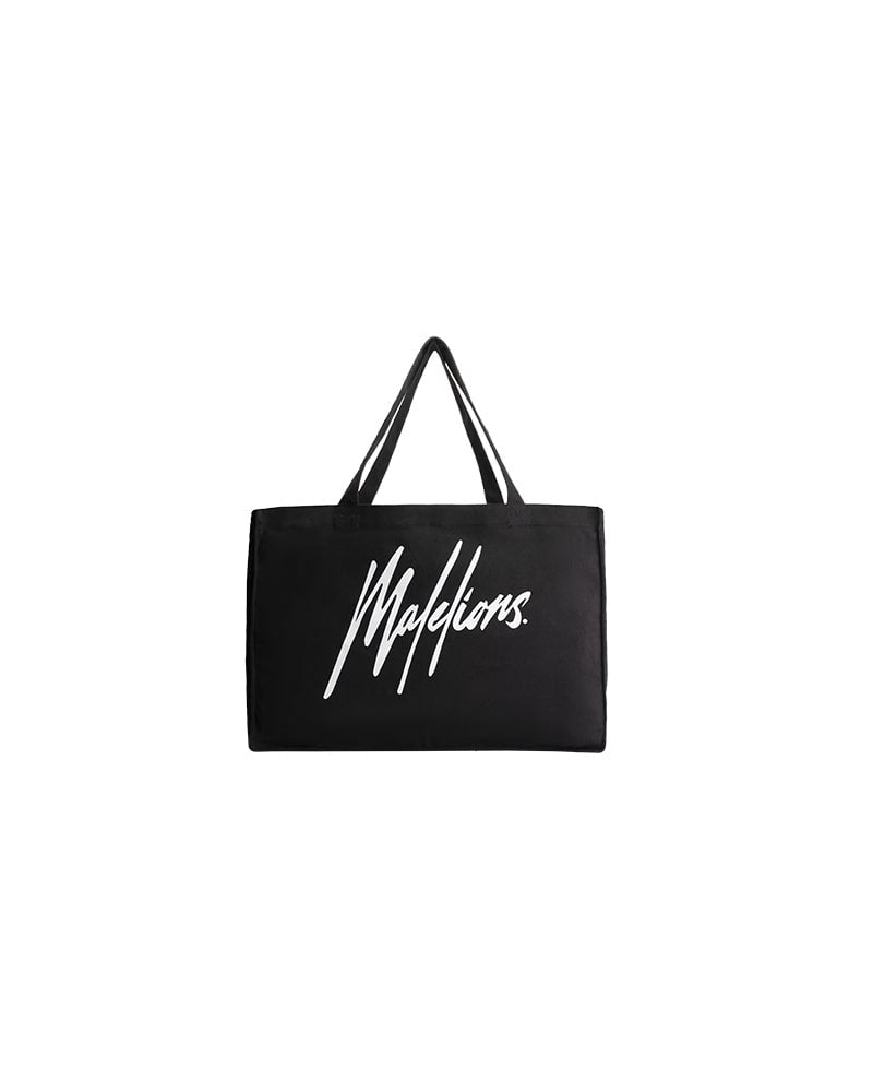  Malelions Men Signature Tote Bag | Vintage Black