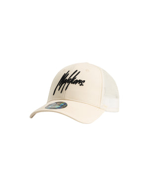 Malelions Men Signature Cap | Beige/Black