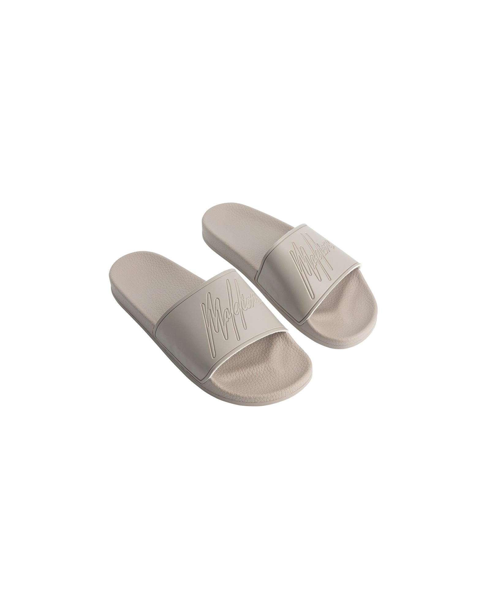 Malelions Men Signature Slides | Taupe