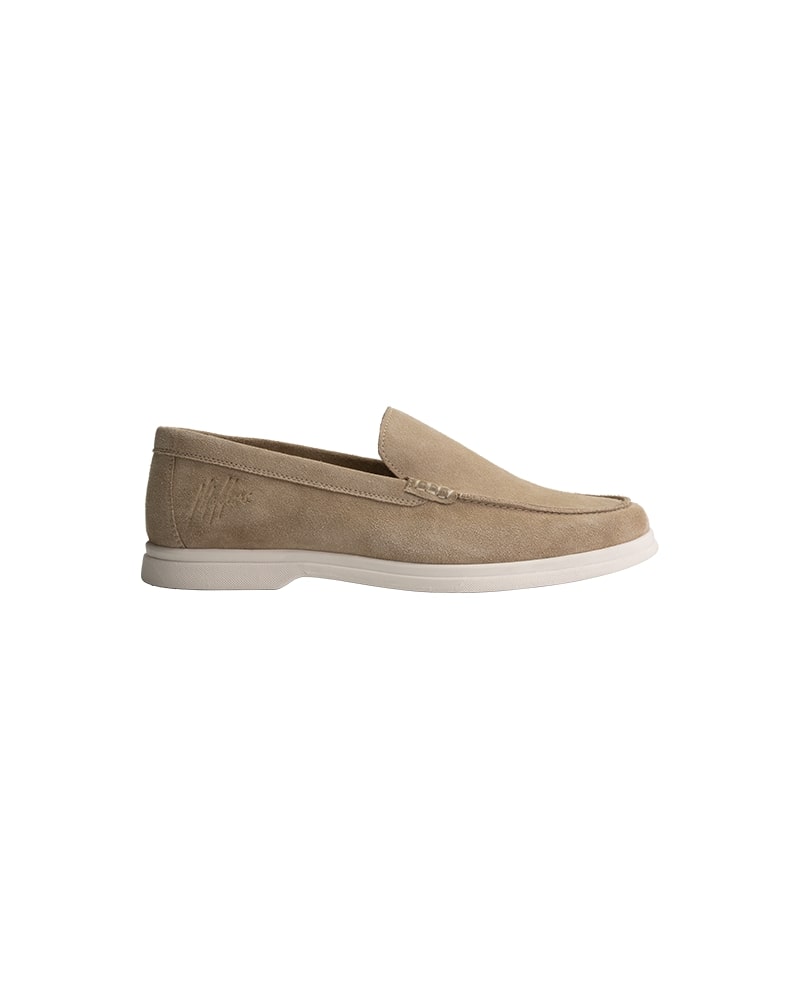 Malelions Men Low Top Signature Loafers | Taupe