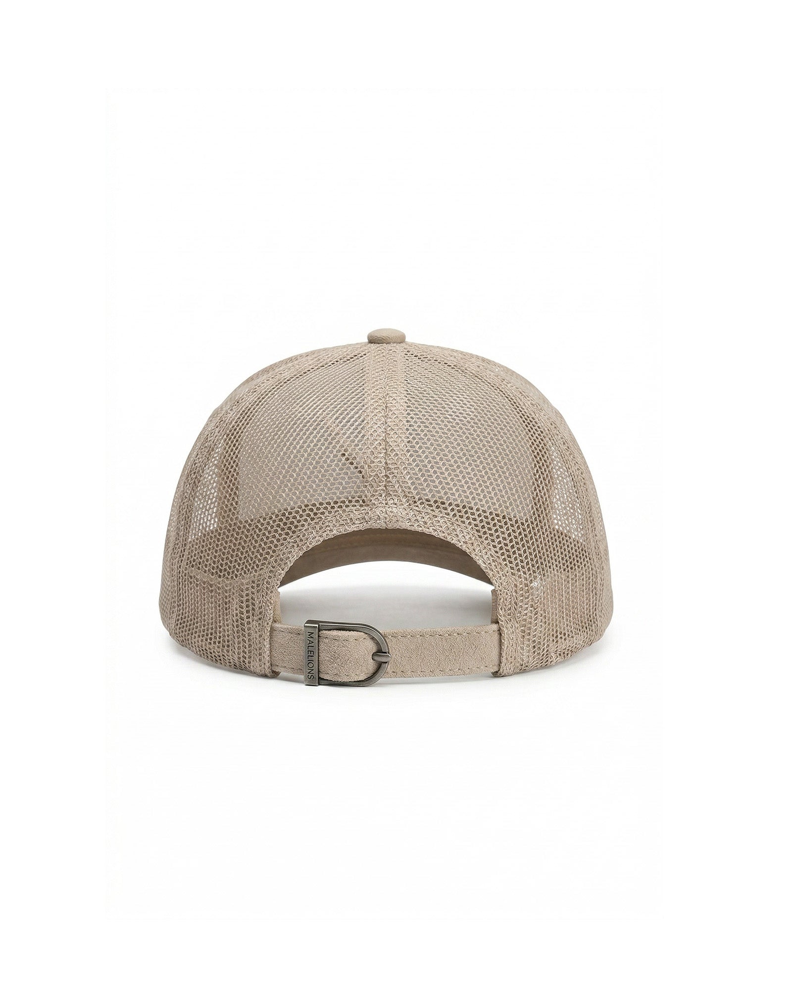 Malelions Men Suede Trucker Cap | Light Beige