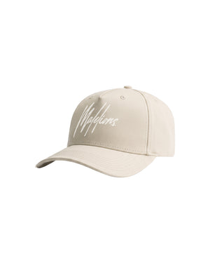 Malelions Men Striped Signature Cap | Almond