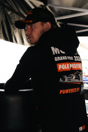 Malelions x Richard Verschoor Pole Position Hoodie | Black/Orange