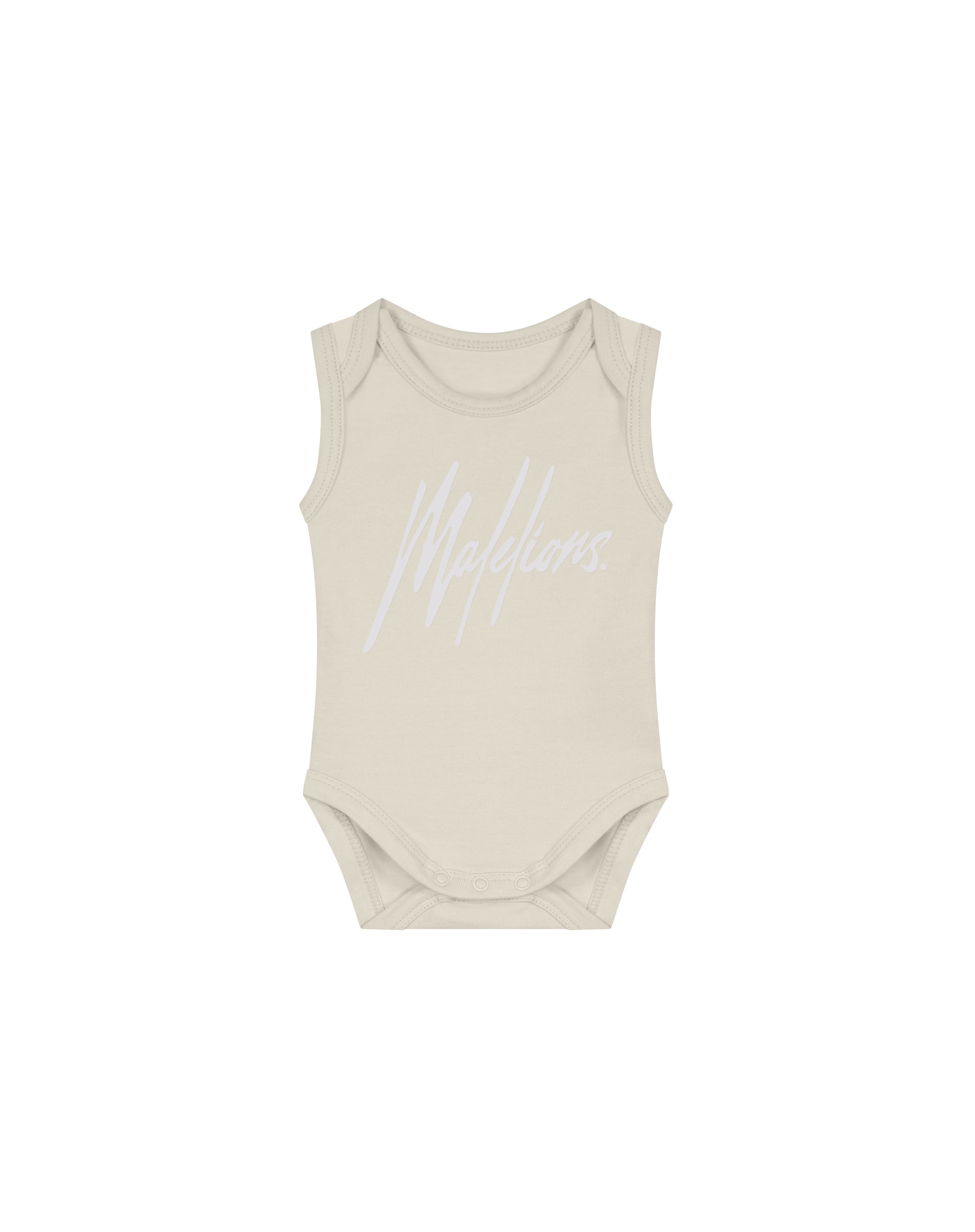 Malelions Baby Signature Bodysuit | Beige