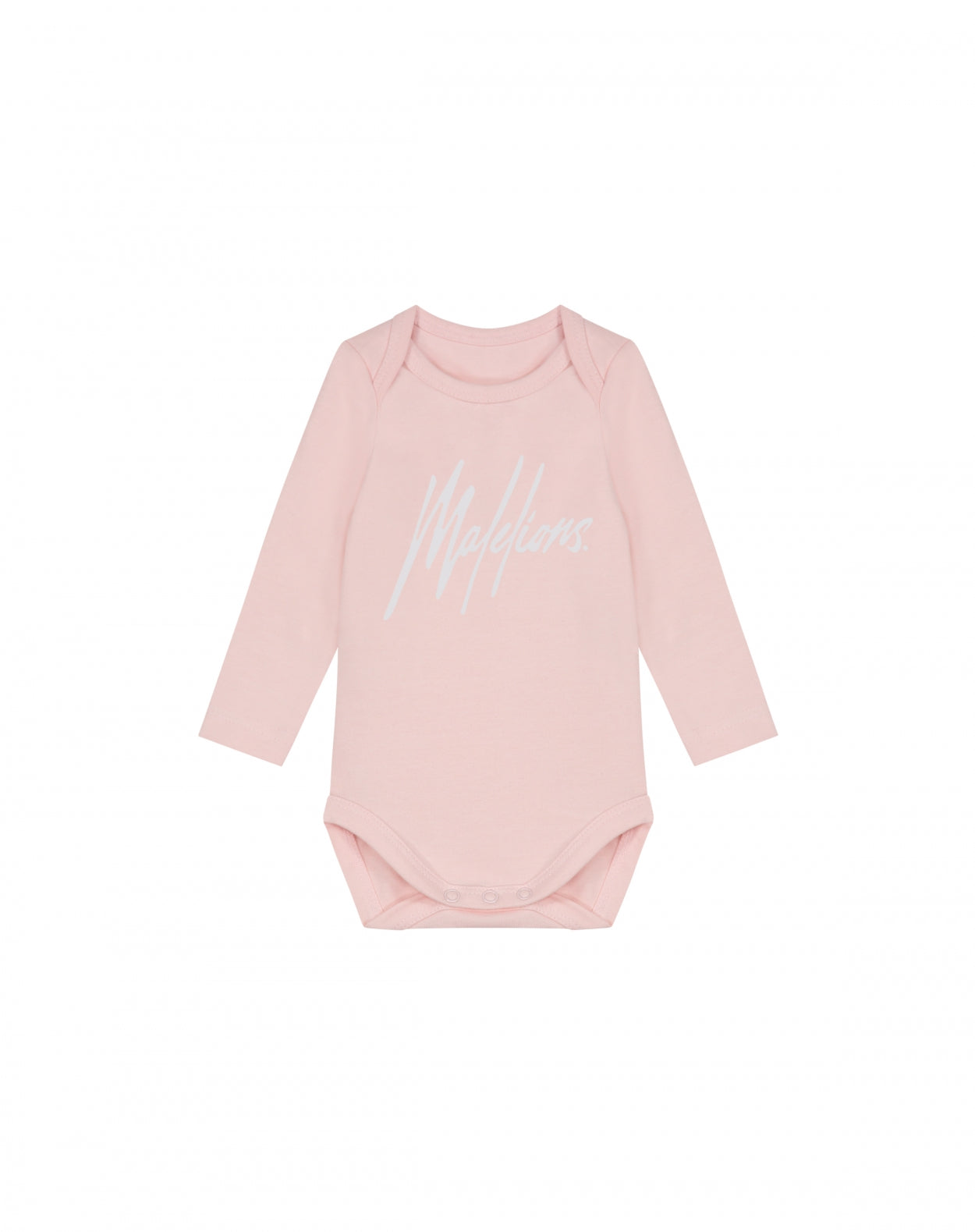 Malelions Baby Longsleeve Bodysuit | Light Pink