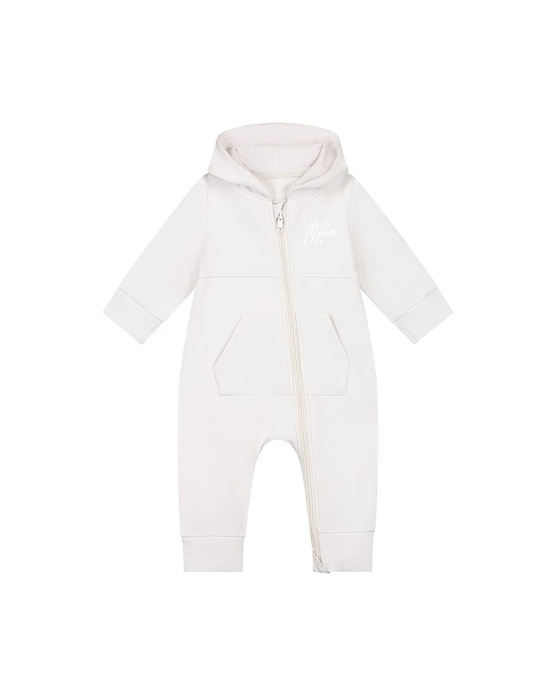  Malelions Baby Signature Tracksuit | Light Grey