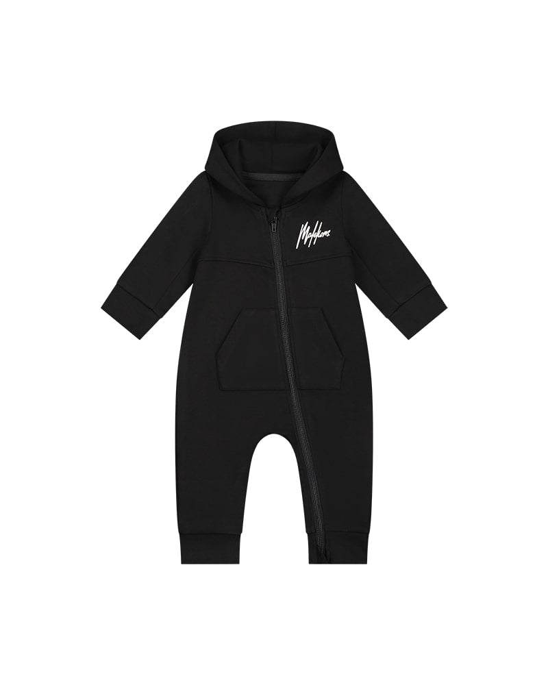  Malelions Baby Signature Tracksuit | Black/White