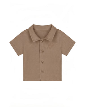 Malelions Baby Waffle Shirt | Latte