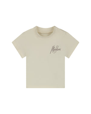 Malelions Baby Signature T-Shirt | Cream