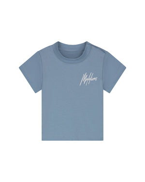 Malelions Baby Signature T-Shirt | Whale Blue