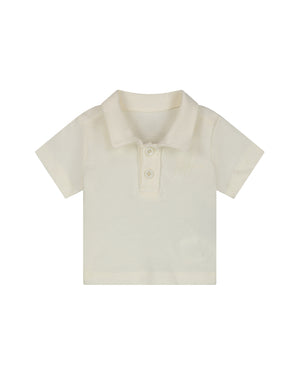 Malelions Baby Linen Polo | Cream