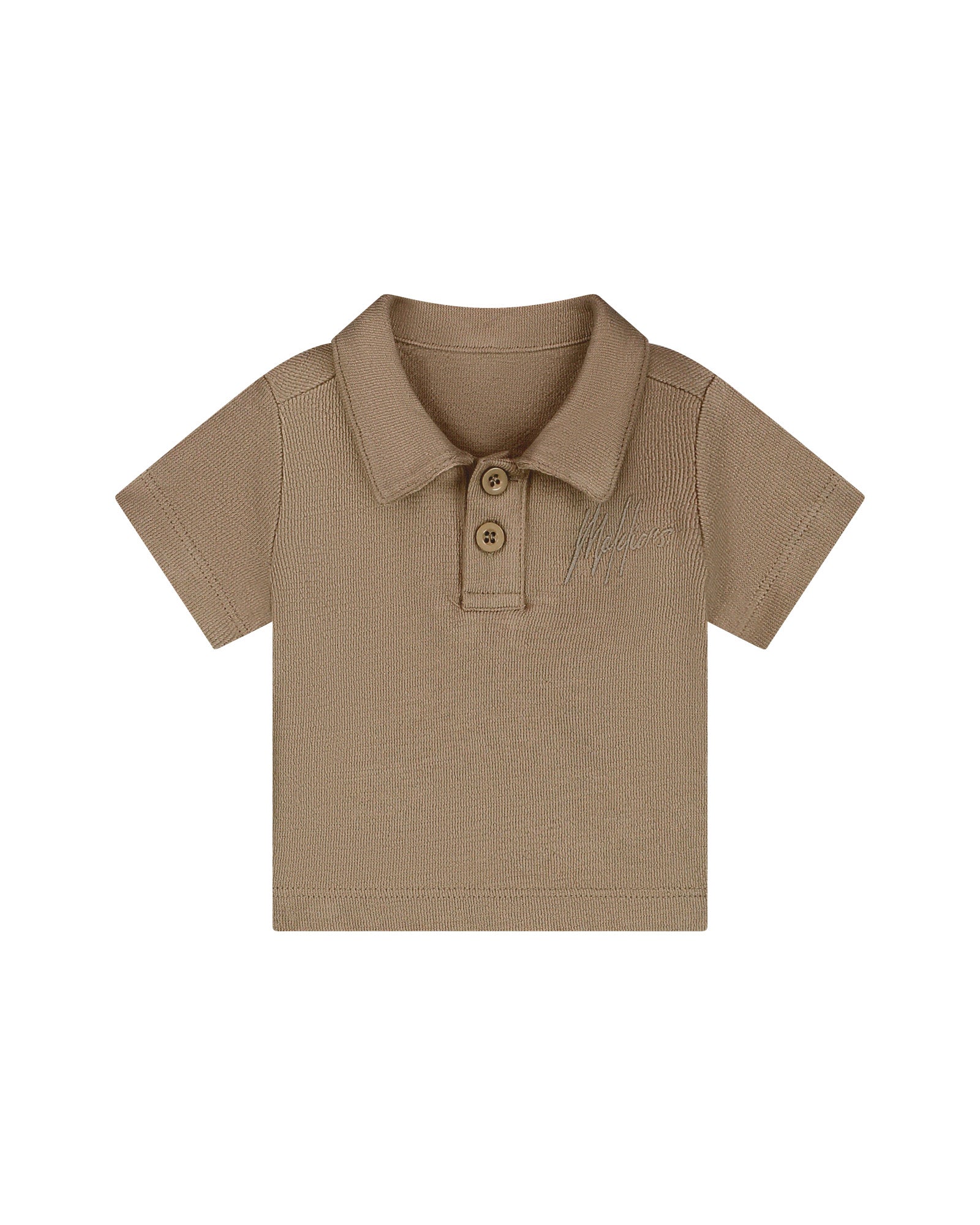 Malelions Baby Linen Polo | Latte